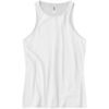 American Apparel Ladies High Neck CVC Tank - White