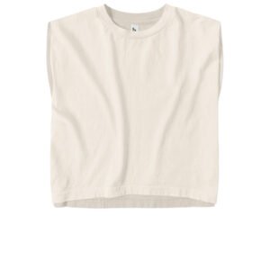 American Apparel Ladies Heavyweight Muscle Tee - Faded Cream