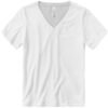 Bella Ladies Relaxed CVC V-Neck Tee - Solid White Blend