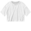 Bella Ladies Jersey Crop Tee - White
