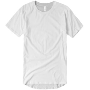 Canvas Long Body Tee - White