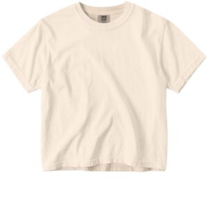 Comfort Colors Ladies Pigment Dyed Heavyweight Boxy Tee - Ivory