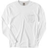 Comfort Colors Pigment Dyed Longsleeve Pocket Tee - White