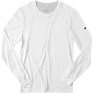 Nike Dri-FIT Cotton Blend Longsleeve Tee - White