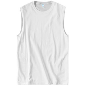Port and Company Core Cotton Sleeveless Tee - White