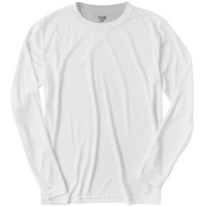Team 365 Zone Longsleeve Performance T-Shirt - White